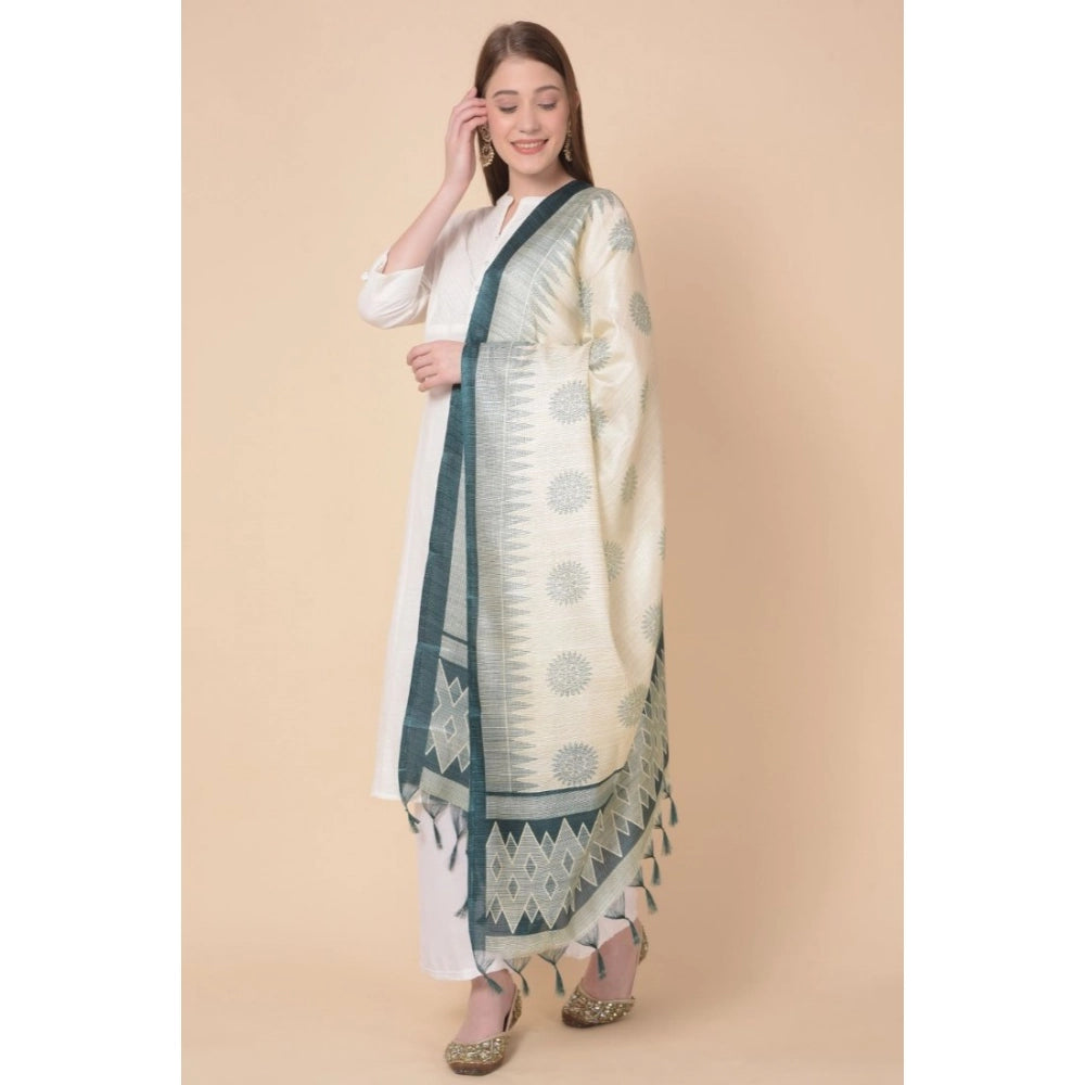 Vaystra Art Silk Printed Dupatta – Grey