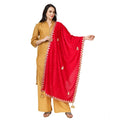 Vaystra Velvet Gotta Patti Dupatta – Pink