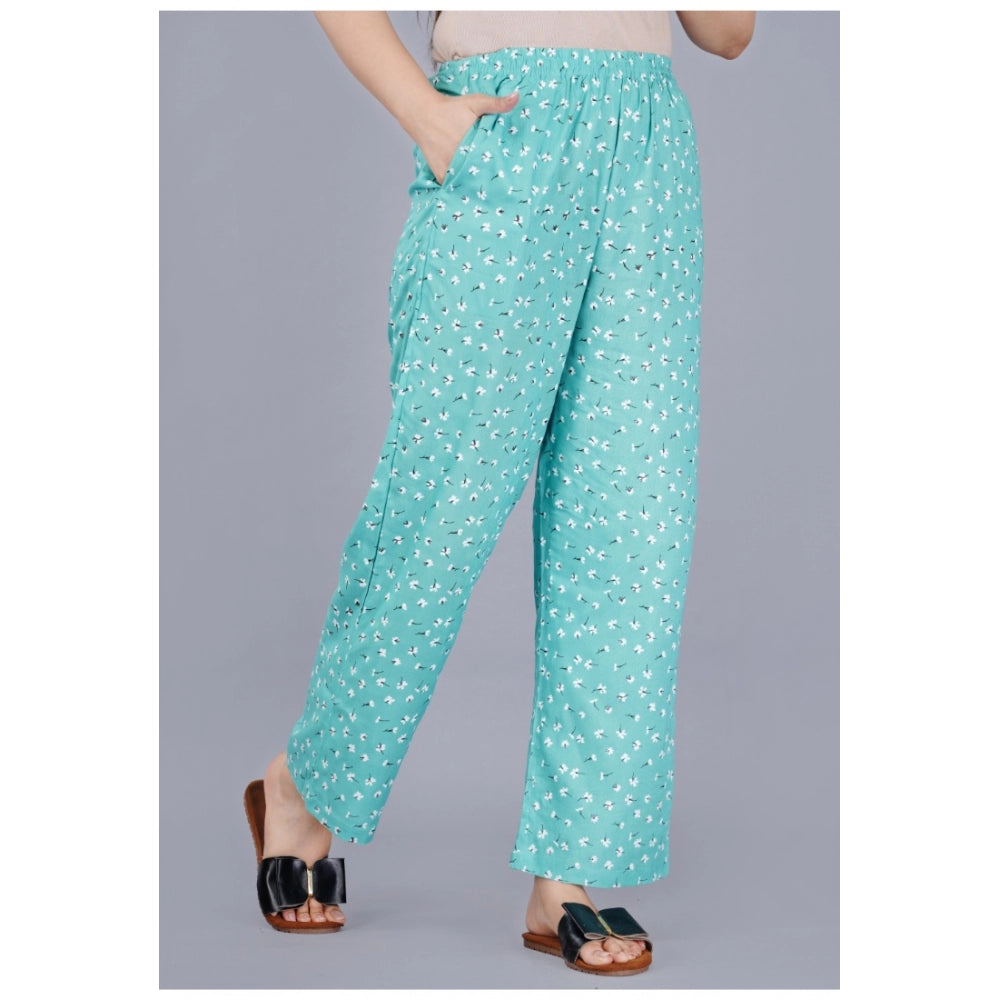 Vaystra Casual Half Sleeve Printed Viscose Rayon Shirt With Pyjama Pant Night Suit Set...