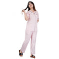 Vaystra Casual Half Sleeve Printed Viscose Rayon Shirt With Pyjama Pant Night Suit Set...