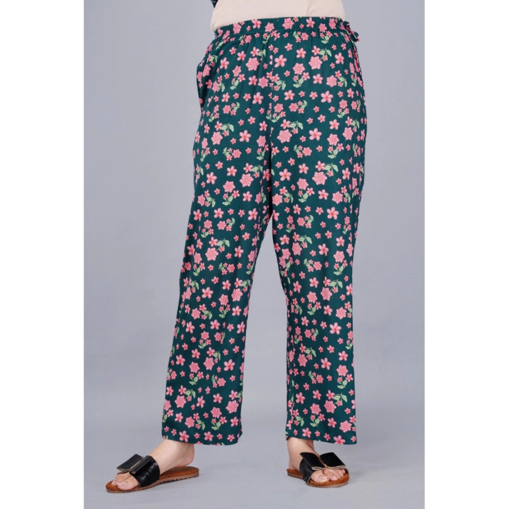 Vaystra Casual Half Sleeve Printed Viscose Rayon Shirt With Pyjama Pant Night Suit Set...