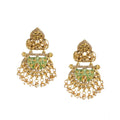 Vaystra Gold Plated Rose Alloy Earrings in Gold,