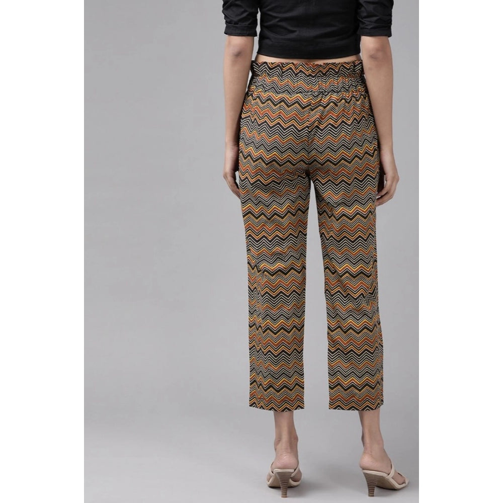 Vaystra Casual Printed Cotton Trouser Pant – Multi
