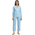 Vaystra Casual 3/4 th Sleeve Floral Printed Rayon Shirt With Pyjama Pant Night Suit...