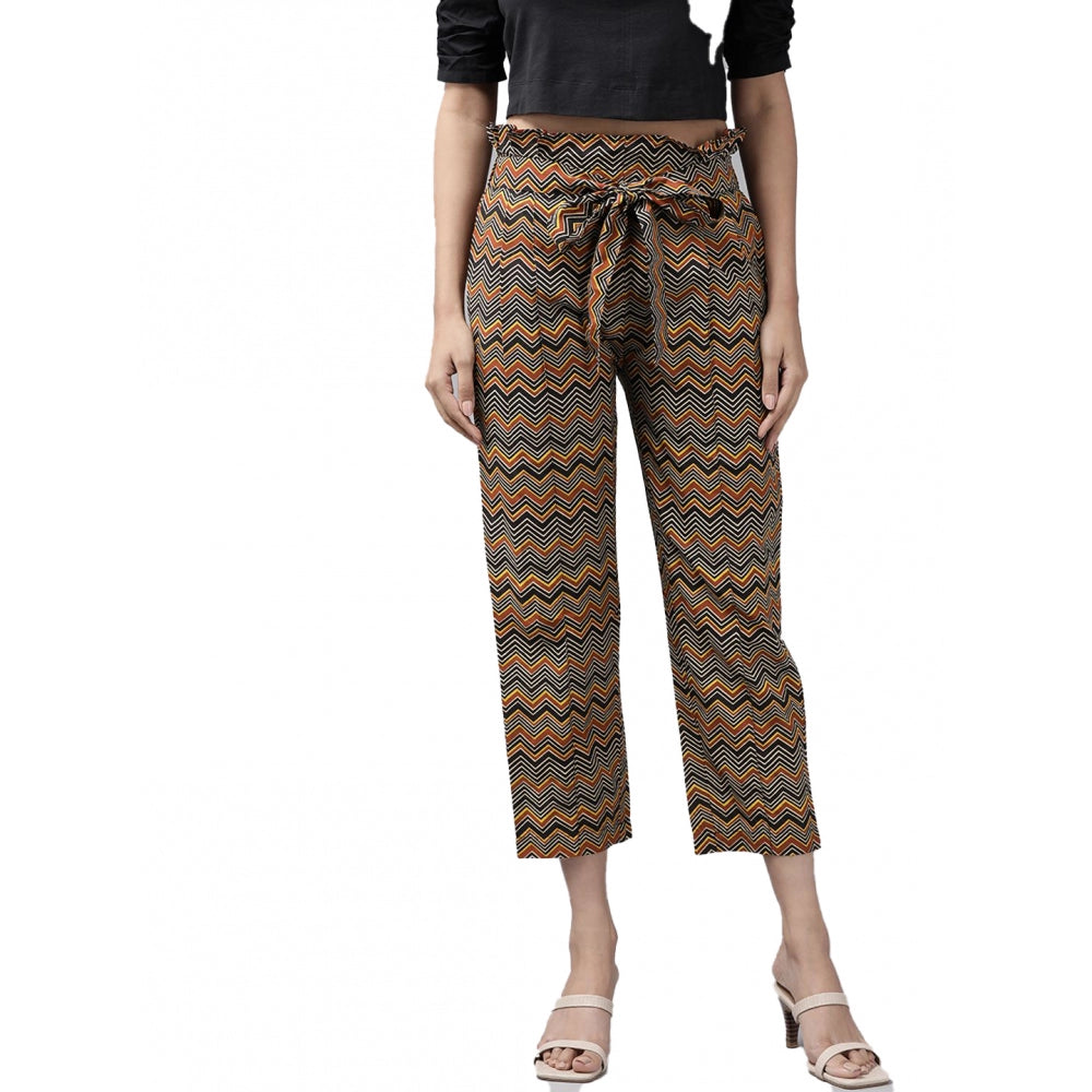 Vaystra Casual Printed Cotton Trouser Pant – Multi