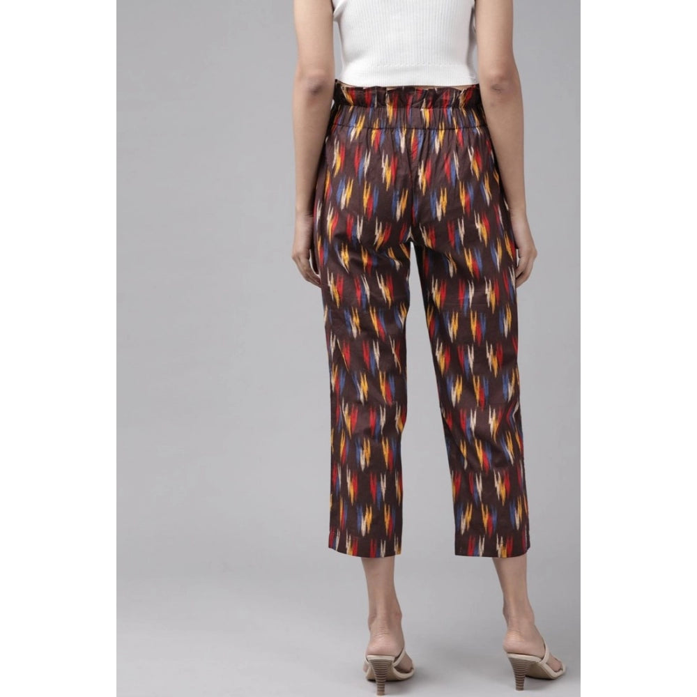 Vaystra Casual Printed Cotton Trouser Pant – Multi