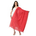 Vaystra Chanderi Self Design Dupatta – Rani