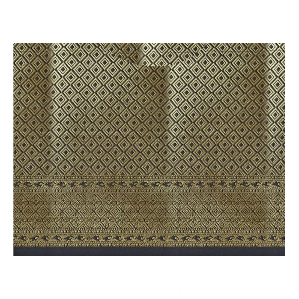 Vaystra Jacquard Woven Saree With Unstitched Blouse 5.5Mtr – Red