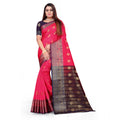 Vaystra Silk Blend Woven Saree With Unstitched Blouse 5.5Mtr – Multicolor