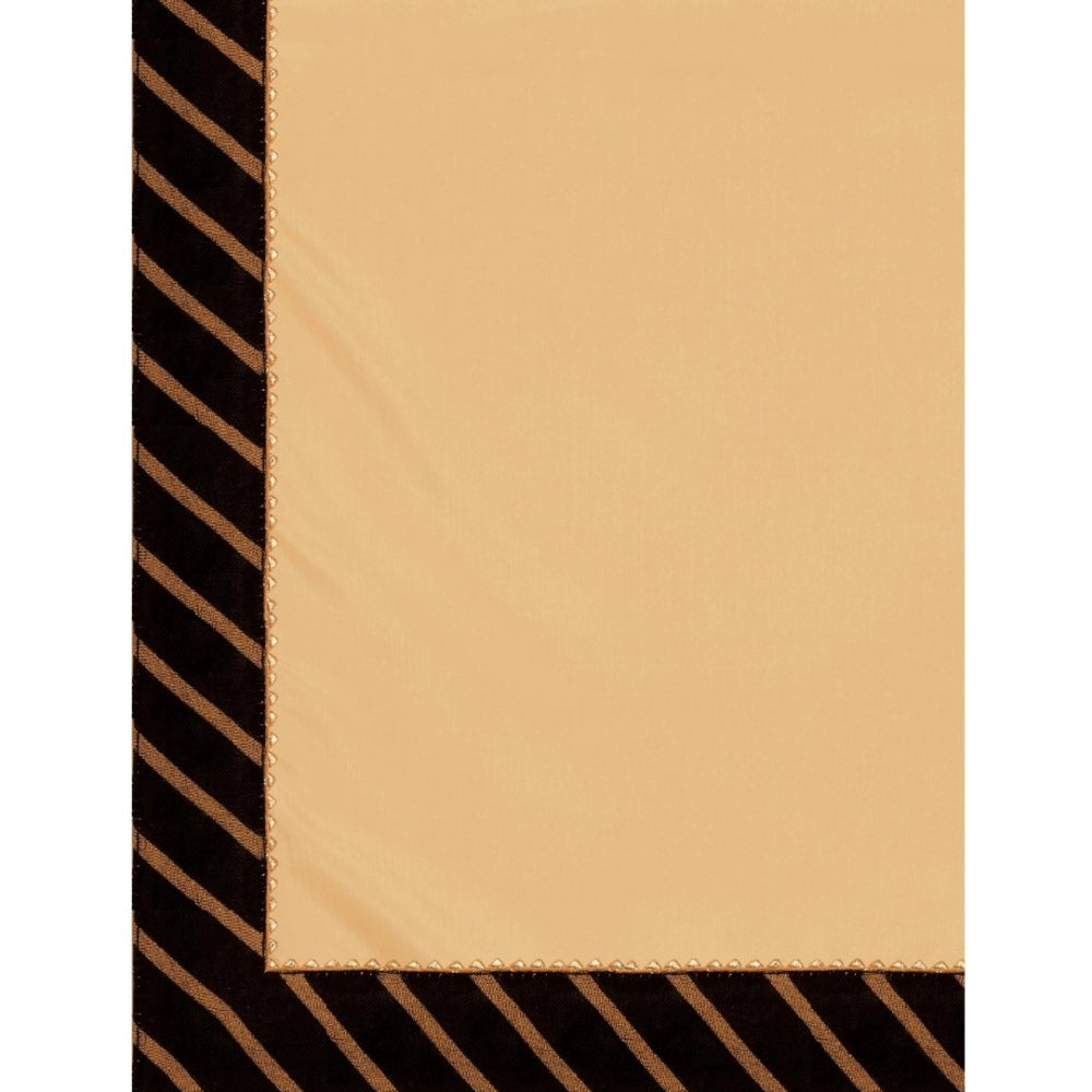Vaystra Chiffon Self Design Saree With Unstitched Blouse 5.5Mtr – Yellow
