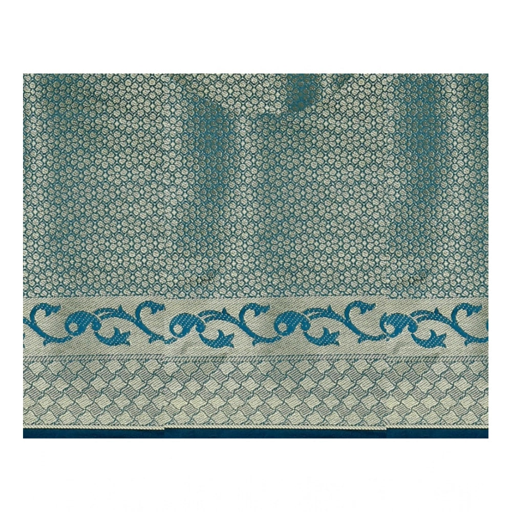 Vaystra Jacquard Woven Saree With Unstitched Blouse 5.5Mtr – Multicolor