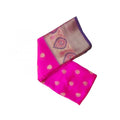 Vaystra Silk Blend Woven Saree With Unstitched Blouse 5.5Mtr – Pink