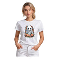 Vaystra Polyester Solid Printed Round Neck Half Sleeve T-shirt – White