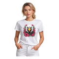 Vaystra Polyester Solid Printed Round Neck Half Sleeve T-shirt – White