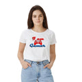Vaystra Polyester Solid Printed Round Neck Half Sleeve T-shirt – White