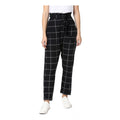 Vaystra Polyester Checkered Elasticated Trousers – Black & White