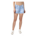 Vaystra Denim Solid Buttoned Shorts – Blue