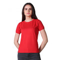 Vaystra Cotton Blended Solid Round Neck Half Sleeve T-Shirt – Red