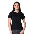 Vaystra Cotton Blended Solid Round Neck Half Sleeve T-Shirt – Black