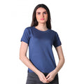 Vaystra Cotton Blended Solid Round Neck Half Sleeve T-Shirt – Blue