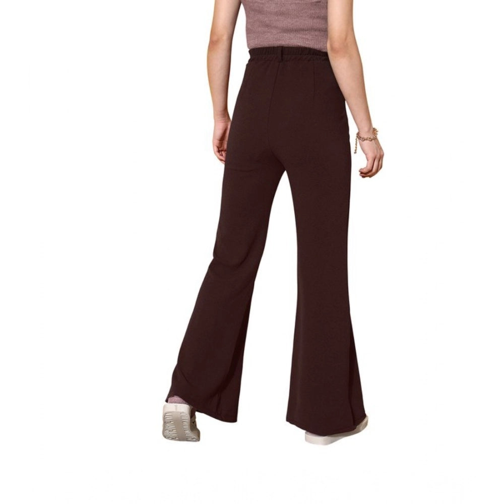 Vaystra Polyester Cow Pattern Pant – Coffee