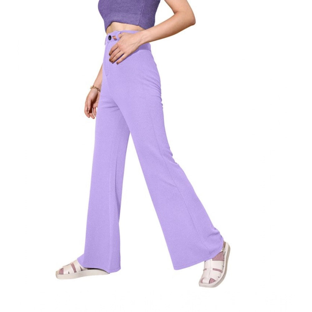 Vaystra Polyester Cow Pattern Pant – Pruple
