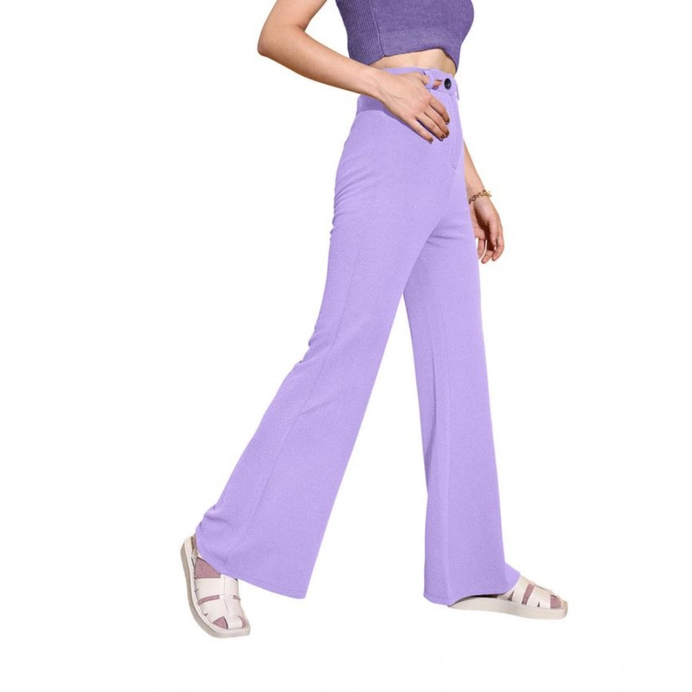 Vaystra Polyester Cow Pattern Pant – Pruple