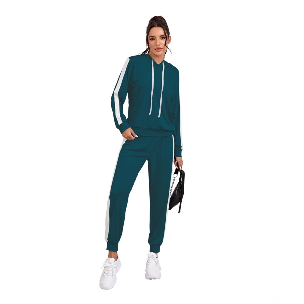 Vaystra Knitting stretchable Solid Hooded Neck Full Sleeve Track Suit – Morpich