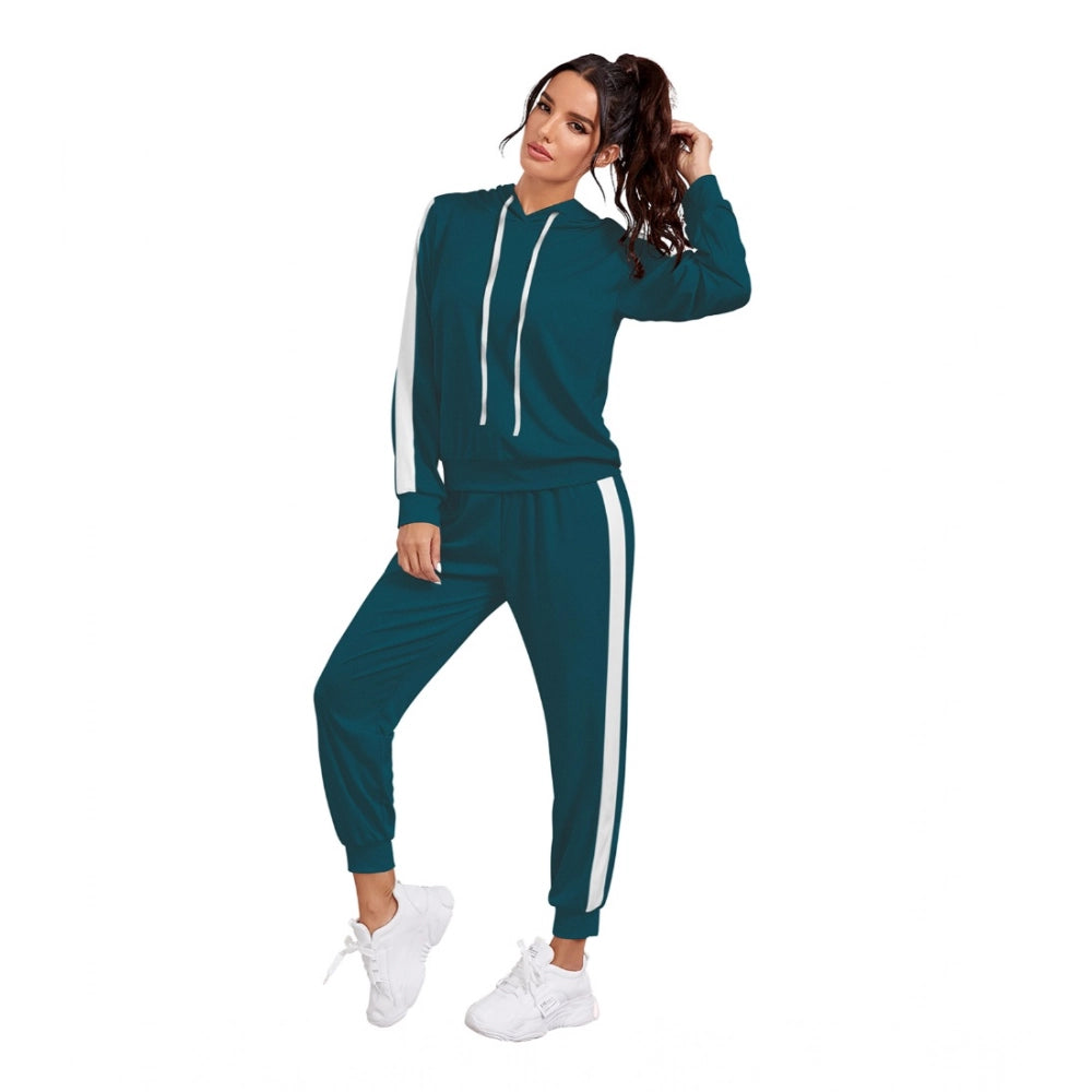 Vaystra Knitting stretchable Solid Hooded Neck Full Sleeve Track Suit – Morpich