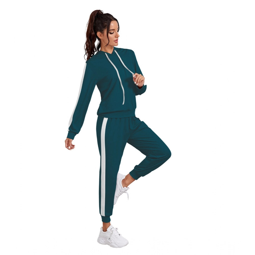 Vaystra Knitting stretchable Solid Hooded Neck Full Sleeve Track Suit – Morpich