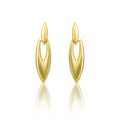 Vaystra Handcrafted brassNew Gold Tone Polish Mini Office Earrings - Gold Plated Edition