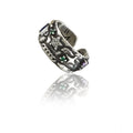 Vaystra Handcrafted Stainless Steel Imported High-Quality Office Wear Freesize Ring - Silver Plated Edition