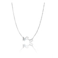 Vaystra Handcrafted Stainless Steel Imported Stanless Steel Pendent Chain - Silver Plated Edition