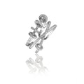 Vaystra Stainless Steel Silver High-quality Freesize Ring - Silver Plated