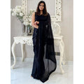 Vaystra Georgette Embellished Sequnece Bollywood Saree With Unstitched Blouse 5.5Mtr –...