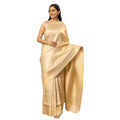 Vaystra Silk Printed Saree With Unstitched Blouse 5.5Mtr – Gold
