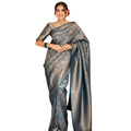 Vaystra Silk Printed Saree With Unstitched Blouse 5.5Mtr – Rama
