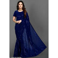 Vaystra Georgette Embellished Sequnece Bollywood Saree With Unstitched Blouse 5.5Mtr –...