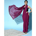 Vaystra Georgette Embellished Sequnece Bollywood Saree With Unstitched Blouse 5.5Mtr –...