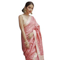 Vaystra Cotton Printed Saree With Unstitched Blouse 5.5Mtr – Peach