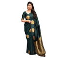 Vaystra Silk Printed Saree With Unstitched Blouse 5.5Mtr – Green