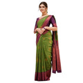 Vaystra Silk Printed Saree With Unstitched Blouse 5.5Mtr – Green