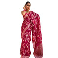 Vaystra Silk Printed Saree With Unstitched Blouse 5.5Mtr – Pink