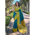 Vaystra Silk Printed Saree With Unstitched Blouse 5.5Mtr – Rama
