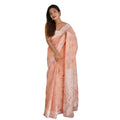 Vaystra Cotton Printed Saree With Unstitched Blouse 5.5Mtr – Peach