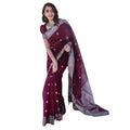 Vaystra Cotton Printed Saree With Unstitched Blouse 5.5Mtr – Maroon
