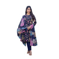 Vaystra Cotton Blend Printed Kurti With Pant Dupatta Set – Navy