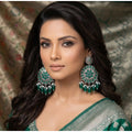 Vaystra Zinc Alloy Chandbali Earrings - Multicolor,