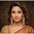 Vaystra Zinc Alloy Dangler Earrings - Multicolor,