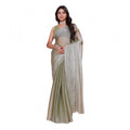 Vaystra Jimmy choo Embellished Bollywood Saree With Unstitched Blouse 5.5Mtr – Light Green